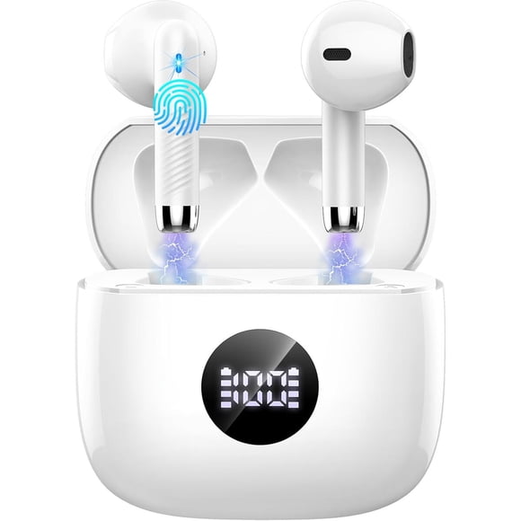 Audífonos Bluetooth Jxrev J53 5.4 LED ENC 13 mm inalámbricos