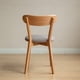 thumbnail image 2 of Dining Chair Wooden FAS Grade Oak Natural Wood Made in North America 100% Dirt-free Wood Chair Solid Chair Table Chair Wooden Living Room Chair Simple And Natural 47.5 * 55.5 * 78cm, 2 of 3