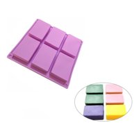 Genérico - Moldes Silicona Jabon Moldes Hielo Molde Jabon 6 Cavidades