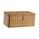 thumbnail image 2 of Canasta de almacenamiento con tapa Organizador doméstico de almacenamiento Rectangular para la mesa de la sala de estar Pantelera de baño de cocina de 29CMX21CMX15CM, 2 of 5