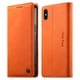 thumbnail image 1 of Funda Billetera de Cuero para [iPhone Xs Max], Bloqueo RFID, Tarjetas y Soporte Naranja, 1 of 5