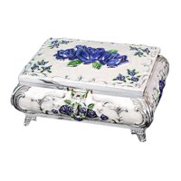 Ioensy - Joyero De Metal Vintage Para Mujer Pendientes Anillos Caja De Recuerdo L