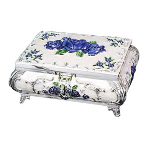 Ioensy - Joyero De Metal Vintage Para Mujer Pendientes Anillos Caja De Recuerdo L