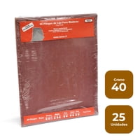 Lija Papel Kraft - Madera - (Pack 25) Grano 40 - Isesa