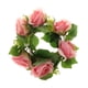 thumbnail image 4 of Anillo De Vela De Flor De Seda, Guirnalda De Vela Rústica Para Fiesta, Ceremonia, Comedor, 4 of 5