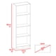 thumbnail image 3 of Estante 3 Repisas Home E1 180,6x62,8x29,9 Cm Wengue Y Fresno, 3 of 3