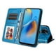 thumbnail image 2 of Funda tipo cartera FOXDOCK para OPPO Reno 6 Lite , diseño girasol en relieve, cuero PU, cierre magnético, soporte y tarjetero, 2 of 5