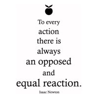 Rienda Libre Graphics - Decomural Equal Reaction Isaac Newton Ws-44093