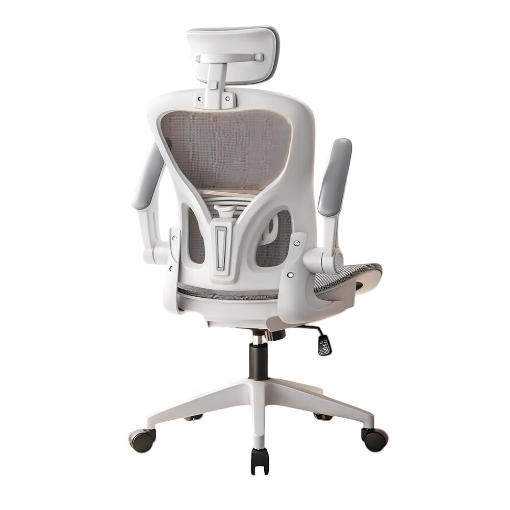 Silla De Escritorio Gris Con Apoya Cabeza W901 By Lubabycas