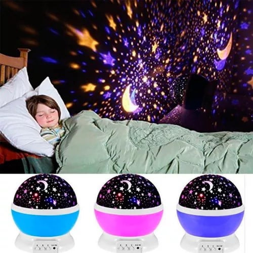 Genérico - Proyector Lámpara Luz Led Cielo Estrella Espanta Cuco - Rosado