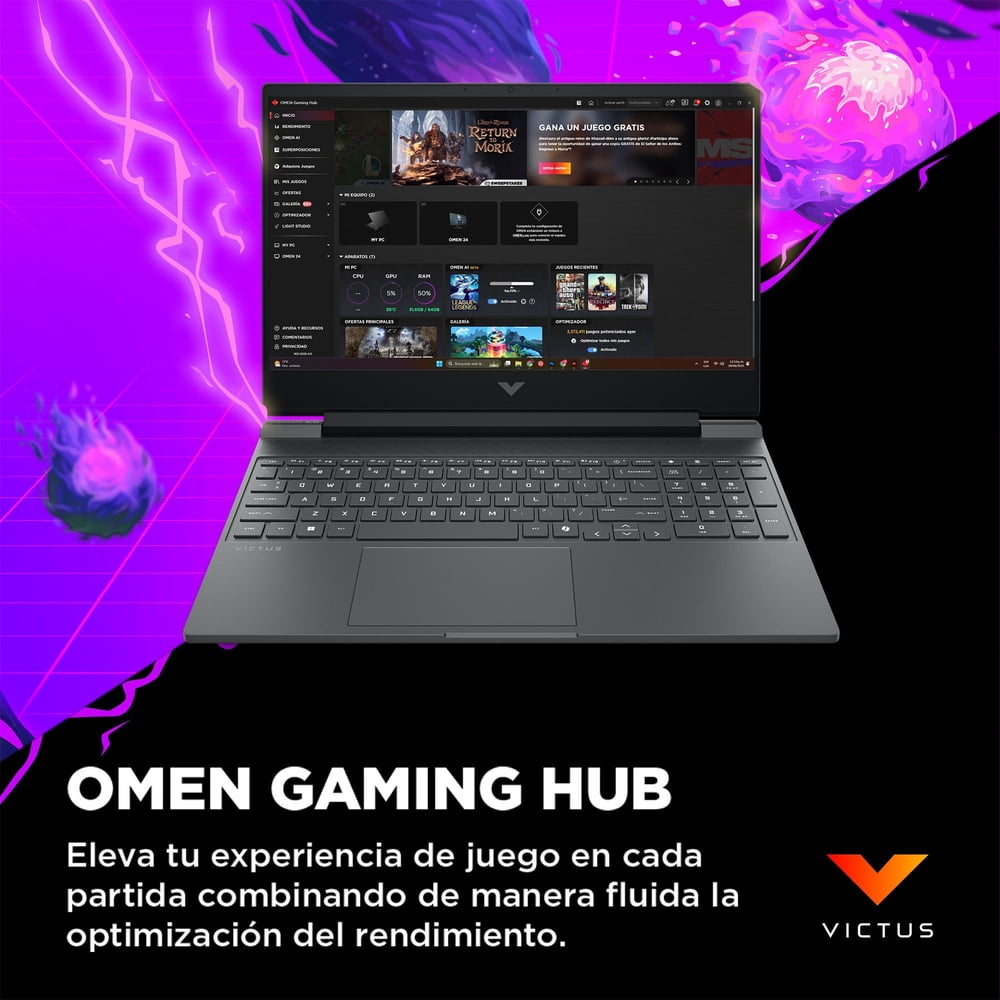 HP Victus 15-fa2009la Core i5-13420H 8GB 512GB RTX 3050 Plata Mica, foto 11