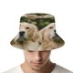 thumbnail image 4 of Golden Retriever Sombrero bucket para adultos, gorra de protección solar, sombrero de pescador plegable para viajes al aire libre, pesca y actividades de verano, 4 of 6