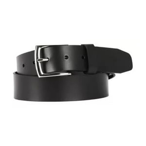 Ekoi - Cinturón Cuero - Unisex Hebilla Metalizada Negro Talla Única