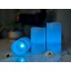 thumbnail image 3 of Juego de 3 velas LED Adoria Light Blue, 7,5 cm de diámetro, 3 of 6