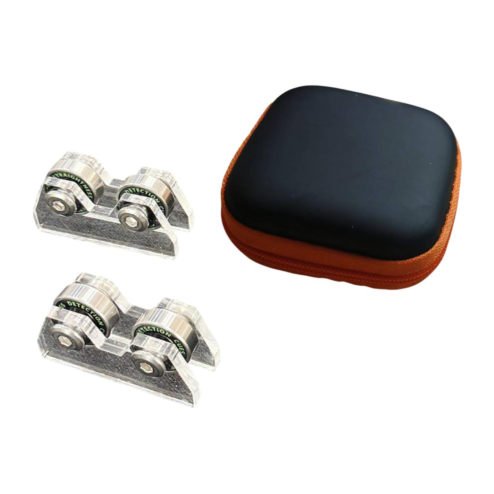 Ioensy - 2 Comprobadores De Rectitud Para Billar, Equipo De Reparación De Barras, Herramienta De Inspección Para El Hogar, Transparente