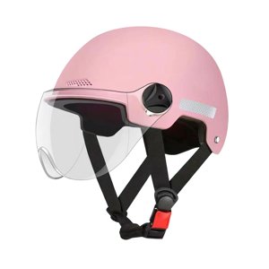 Ioensy - Casco De Moto Ligero Cómodo Transpirable Verano Media Cara Casco Rosa