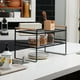 thumbnail image 4 of Repisa Organizador Cocina Acero Madera 2 Niveles 54cm Ancho Color Negro, 4 of 6