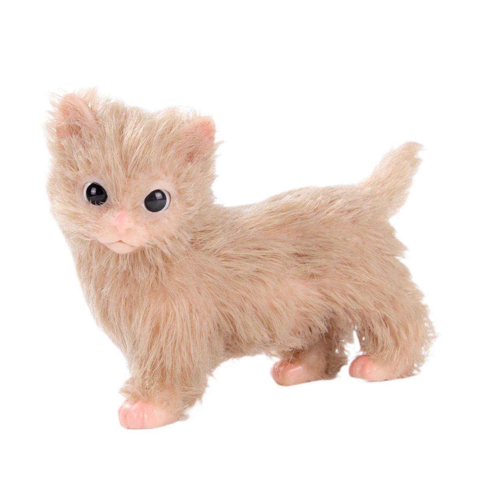 Magideal - Muñeco Gatito Reborn, Bonito Animal, Gato, Accesorio De Fotografía Con Pelo Largo, Muñeco Gatito De Silicona Suave Para Adorno De Escritorio De Fiesta