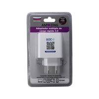 Amazing - Cargador Ultra Rápido 3 Puertos / 2 Puertos Usb / 1 Puerto C / 35W