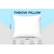 thumbnail image 4 of Almohada Insert Utopia Bedding, 71 x 71 cm, paquete de 4 unidades, color blanco, 4 of 7