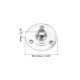 thumbnail image 2 of Uxcell 12.5mm Pestañas de Sostenedor de Mecha de Vela de Metal, Base de Soporte de Mecha de Vela, Plata 150 Paquetes, 2 of 7