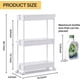 thumbnail image 2 of Carrito de almacenamiento rodante SPACEKEEPER de 3 niveles, blanco, para baño, 2 of 5