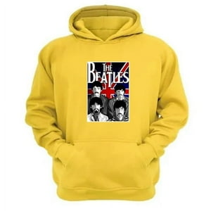 Genérico - Polerón Canguro The Beatles Amarillo Talla S Unisex