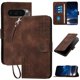 thumbnail image 1 of Funda Flip Premium Fibra de Carbono para Google Pixel 10 5G con Soporte y Cierre Marrón, 1 of 6