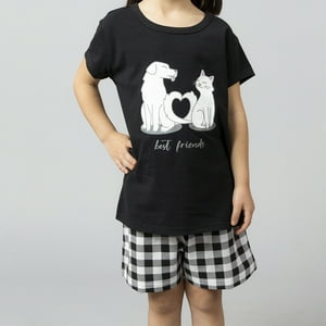 Flores - Pijama Niña 2P M/Corta - Short 33557-2