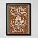 thumbnail image 1 of Cuadro Decorativo 35x45 Todo es Posible con un Café Marco Negro, 1 of 2
