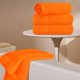 thumbnail image 3 of Juego de 6 toallas de mano BOUTIQUO 41 × 71 cm, color naranja, algodón, 3 of 6