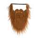 thumbnail image 1 of Accesorios De Disfraz De Barba Falsa Larga Accesorios Festivos Cosplay Bigotes De Vacaciones Marrón, 1 of 2