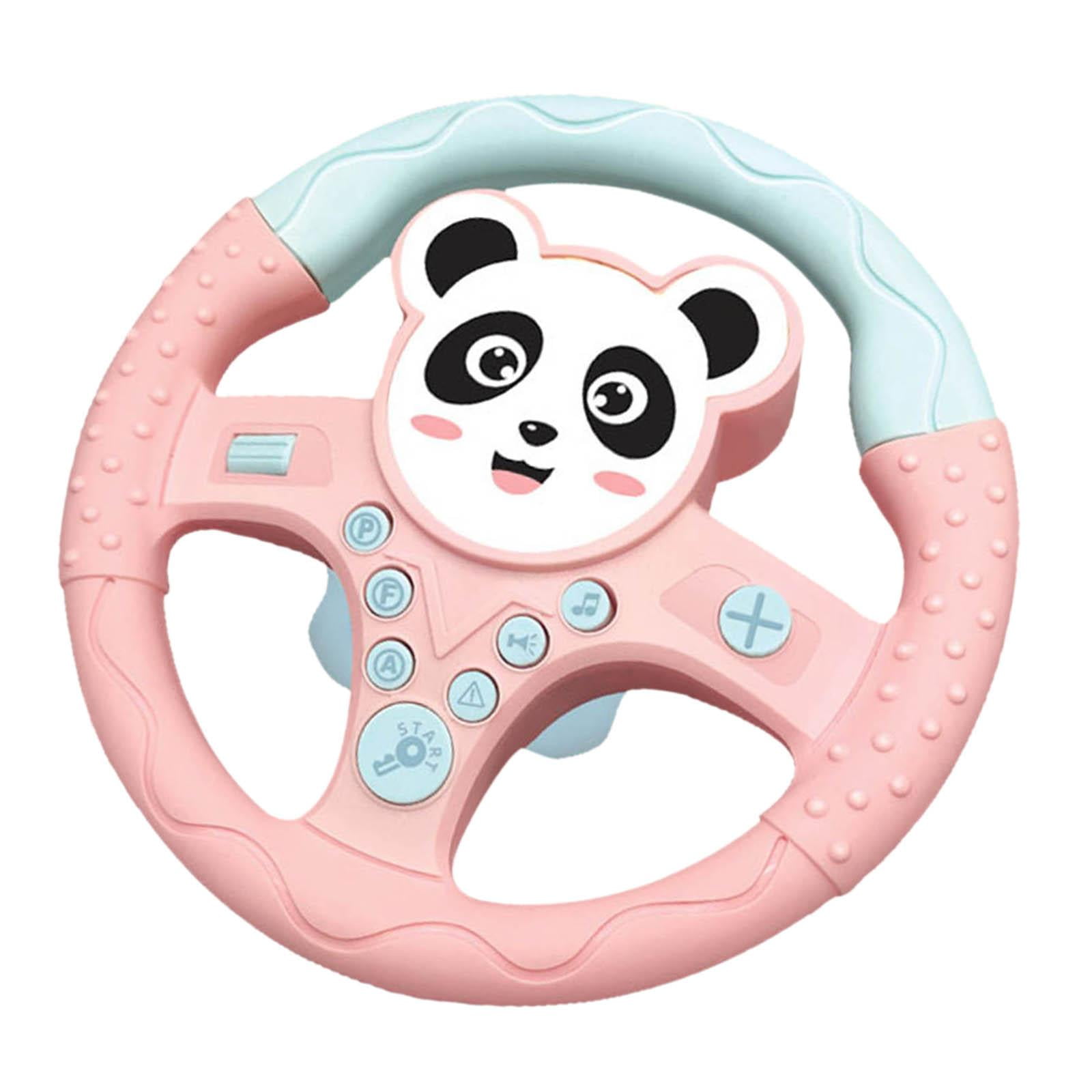 Magideal - Volante De Juguete Con Música , Juguete De Asiento De Coche De Volante De Simulación Para Niños, Juguetes De Educación Temprana Para Bebés Y , Panda