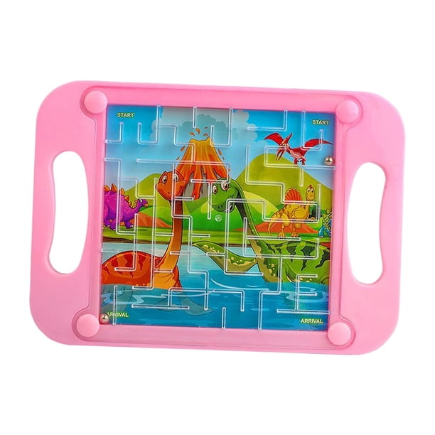 Laberinto de bolas, regalo creativo para niños, rompecabezas, laberinto de bolas, ligero, desarrollo, equilibrio, juguete interactivo, laberinto de inteligencia, juguete para adultos Rosado