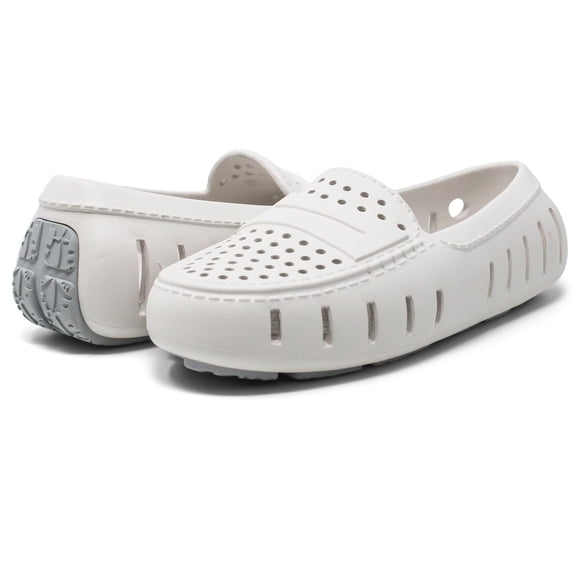 Mocasines Posh Driver 2.0 blanco brillante/Harbor Mist Gray