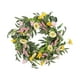 thumbnail image 5 of Corona De Primavera Para Puertas Delanteras, Hojas Verdes De Eucalipto, Flor De Margarita Artificial, 5 of 5