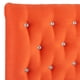 thumbnail image 3 of Respaldo Cama Diamond King Felpa Naranja, 3 of 4