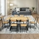 thumbnail image 2 of Comedor Mesa 75x80x150 6 Sillas Metal Madera, 2 of 6