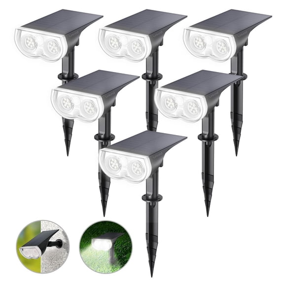 Luces solares tipo spot Linkind StarRay IP67 impermeables, paquete de 6