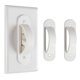 thumbnail image 1 of Placa de pared Lisol - Pack de 2 cubiertas de seguridad infantil blancas, 1 of 6
