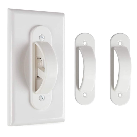 Placa de pared Lisol - Pack de 2 cubiertas de seguridad infantil blancas