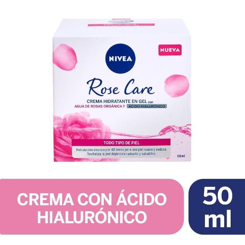 Nivea - Crema Facial Hidratante En Gel Rose Care