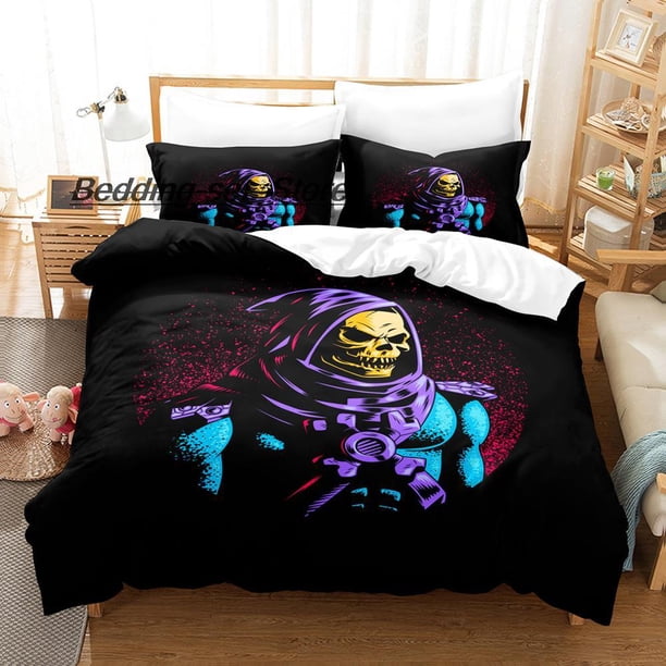 Skull Skeletor Bedding Set Bed Set Teenager Bedroom Duvetcover Sets Bed Sheet Set
