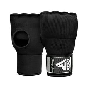 Guantes Rapidos Con Vendas Rdx - Wraps Hand Inner Negros Hyp-Is2B - Talla M