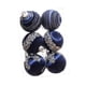 thumbnail image 2 of 6x Bolas De Navidad Para Colgar En El árbol De Navidad, Color Azul Oscuro, 8 Cm, 2 of 3