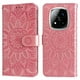 thumbnail image 5 of Funda tipo cartera FOXDOCK para Xiaomi Redmi Note 14 Pro 5G , diseño girasol en relieve, cuero PU, cierre magnético, soporte y tarjetero, 5 of 5