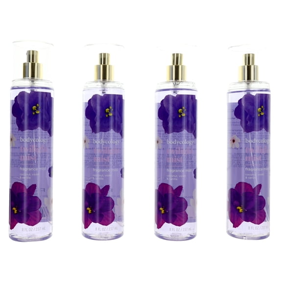 Fragrance Mist Bodycology Twilight Mist 240 ml, paquete de 4 unidades, para mujer