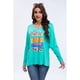 thumbnail image 2 of Blusa Polera Mujer Algodon Manga Larga Oversize Diseños 3306, 2 of 4