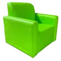 Muebles Hvm - Sillon Hvm Infantil Verde Manzana Cueropu