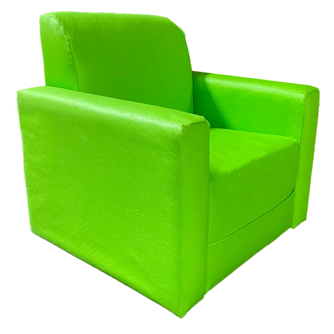 Muebles Hvm - Sillon Hvm Infantil Verde Manzana Cueropu